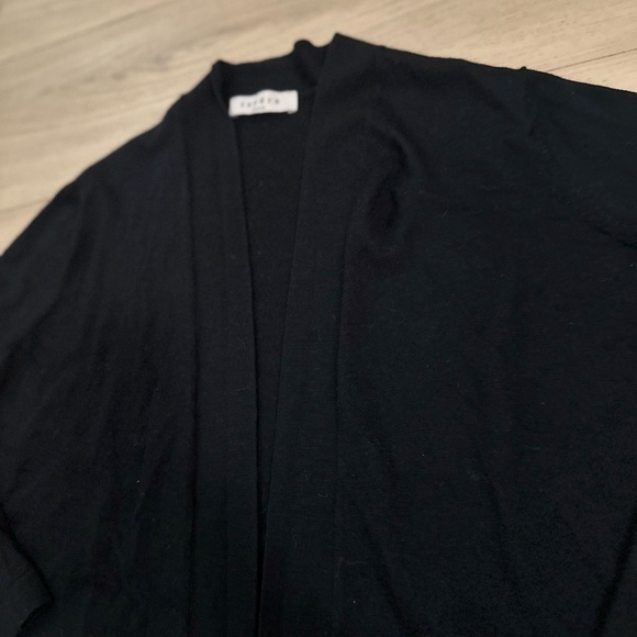 Sandro Paris Black Cardigan 100% Merino Wool Size 1 - Picture 12 of 13